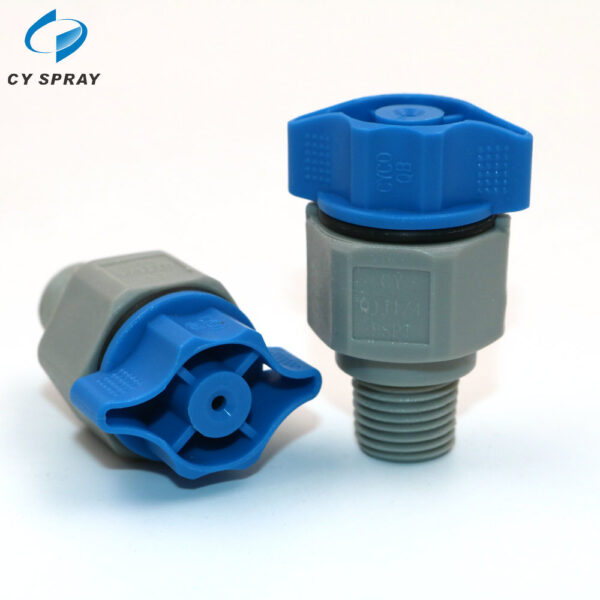 1/8" 1/4" 3/8"Plastic quick release solid full cone spray nozzle ...