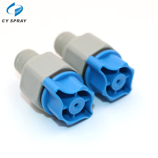 1/8" 1/4" 3/8"Plastic quick release solid full cone spray nozzle ...