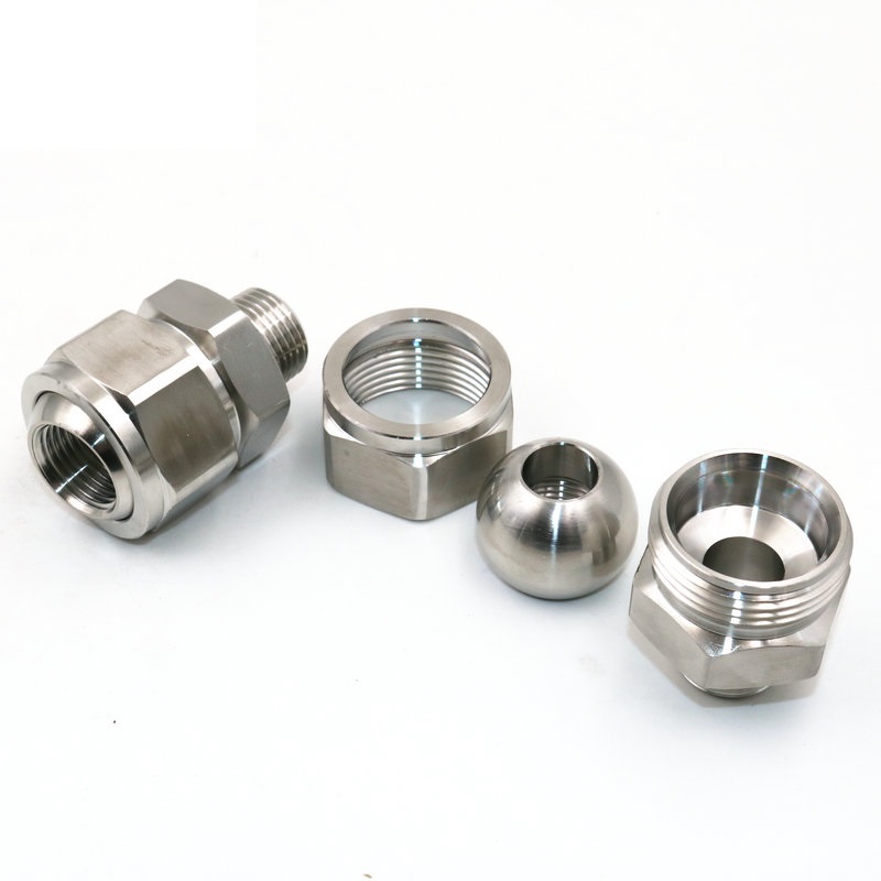 SS 304 Stainless Steel Universal Adjustable Ball Joint Fitting – 45° Angle, Model 36275, 1/8" To 2" Connections